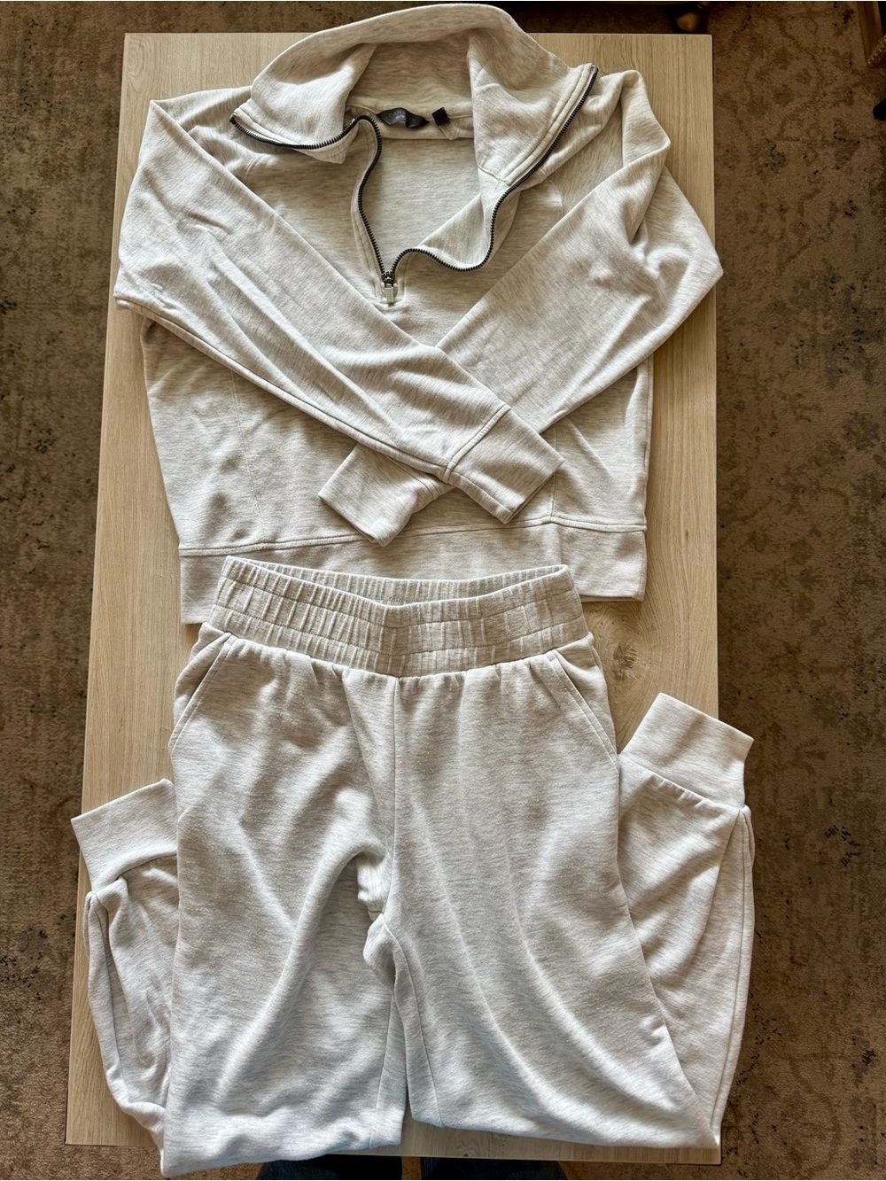 Danskin Light Gray Two-Piece Lounge Set